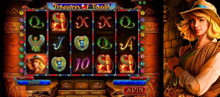 Игровой автомат Treasures of Tombs от Playson